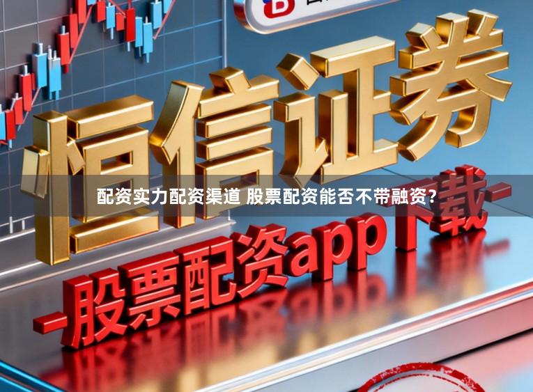 配资实力配资渠道 股票配资能否不带融资？
